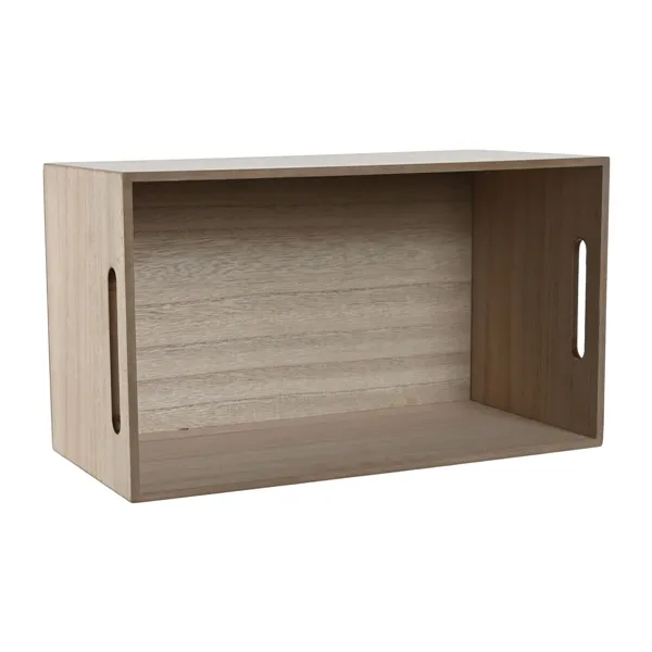 Decorative box Home ESPRIT Multicolour Natural MDF Wood 36 x 21 x 18 cm