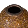 Vase Brown Ceramic 16,5 x 16,5 x 16 cm