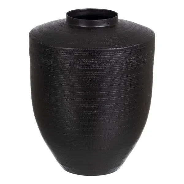 Vase Black Aluminium 26,5 x 26,5 x 34,5 cm