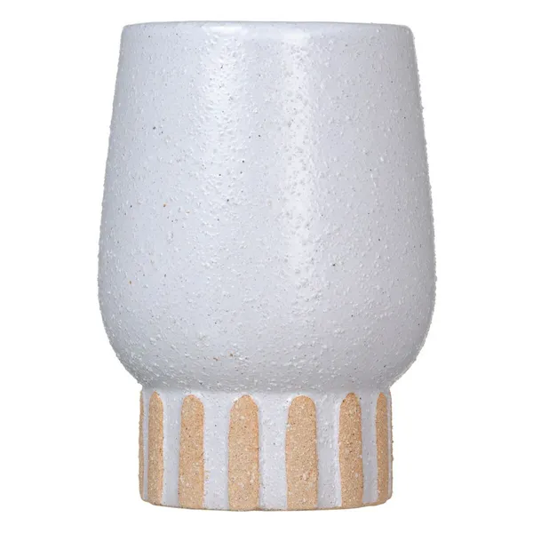 Vase White Ceramic 12,5 x 12,5 x 18 cm