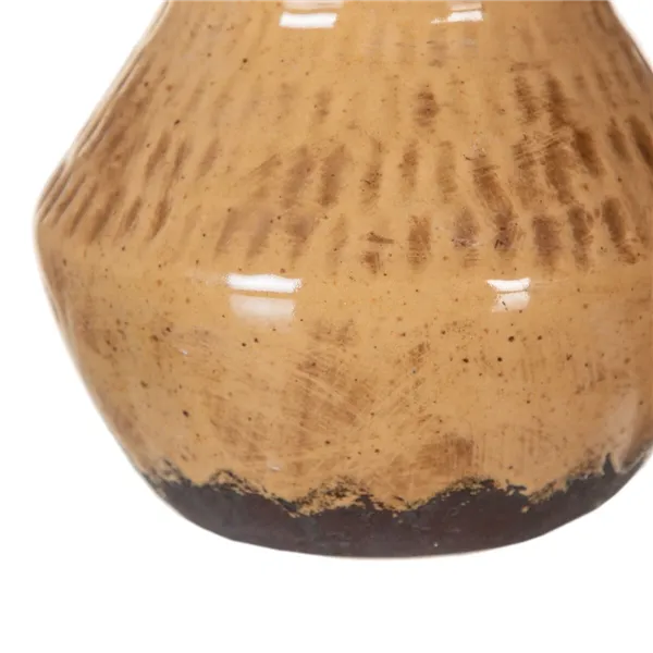 Vase Brown Ceramic 15,5 x 15,5 x 15 cm