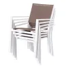 Sodo krėslas Thais 55,2 x 60,4 x 86 cm Rusva Aliuminis Balta