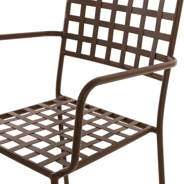 Sodo krėslas Cartago 56 x 55 x 90 cm Musta Rauta