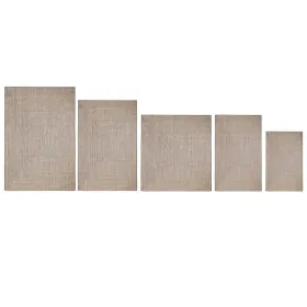 Set of Planters Natural Paolownia wood 32 x 32 x 32 cm (3 Units)