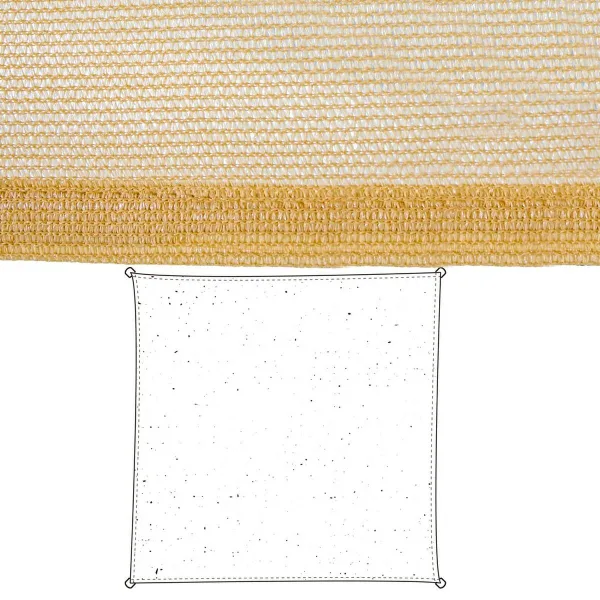 Ēnu buras Vela sombreo Bēšs 500 x 500 x 1 cm 500 x 1 x 500 cm