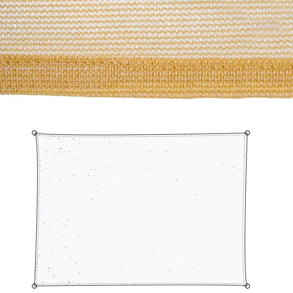 Shade Sail Vela sombreo Beige 300 x 400 x 1 cm 300 x 1 x 400 cm