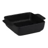 Alpina - Ceramic square ovenproof dish 21x15.8x5.8 cm (black)