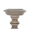 Candle Holder White Natural Iron Mango wood 14 x 14 x 45,72 cm