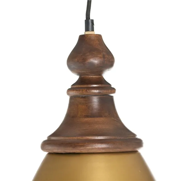 Ceiling Light Golden Iron Mango wood 40 W 220-240 V 30 x 30 x 53 cm