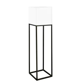 Floor Lamp Block White Grey E27 38 x 38 x 155 cm