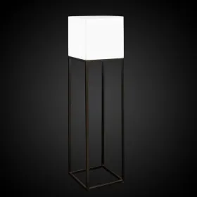 Floor Lamp Block White Grey E27 38 x 38 x 155 cm