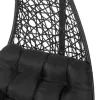 Piekares dārza krēsls Dido Melns Rotangpalma 82 x 84 x 132 cm