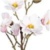 Decorative Plant Polyester Polyethylene Iron 25 x 25 x 49 cm Magnolia