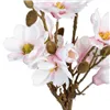 Decorative Plant Polyester Polyethylene Iron 30 x 30 x 60 cm Magnolia