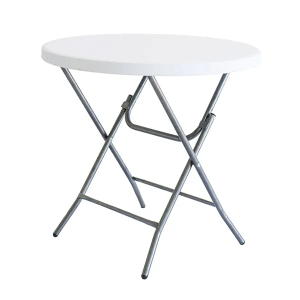 Taitettava Pöytä Valkoinen HDPE 80 x 80 x 74 cm