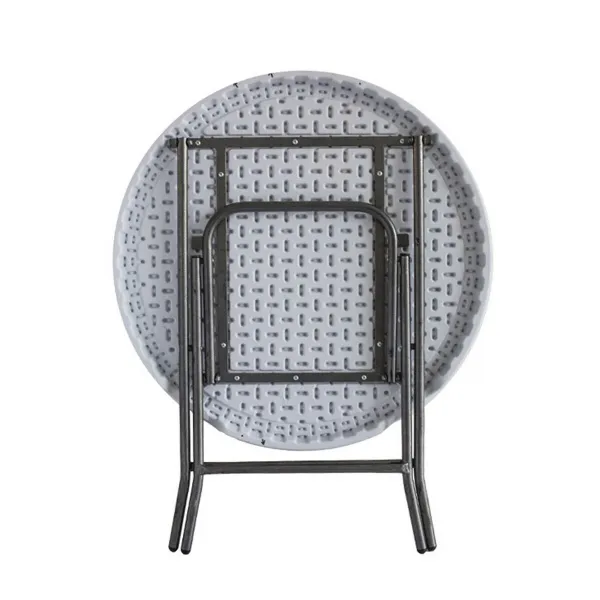 Taitettava Pöytä Valkoinen HDPE 80 x 80 x 74 cm