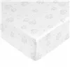 Fitted bottom sheet Peppa Pig White Grey 105 x 200 cm 100% cotton