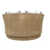 Garden day bed Niva Valkoinen Ruskea 133 x 126 x 70 cm