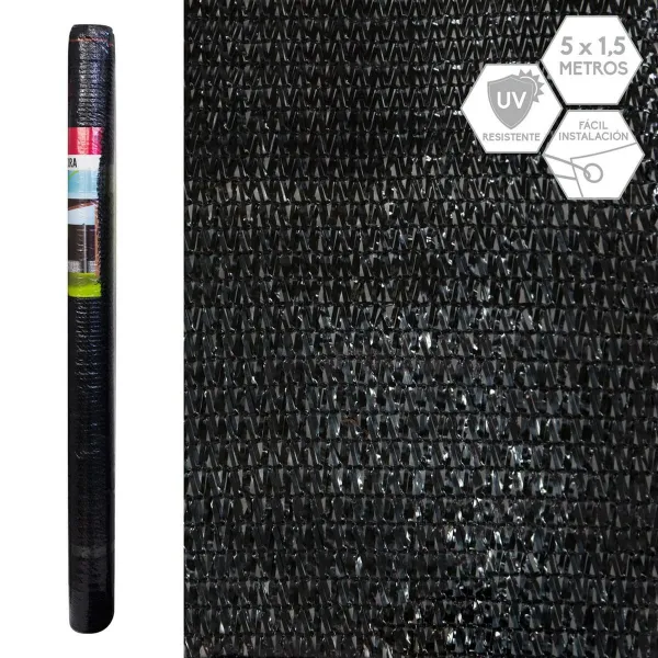 Paslėpimo tinklelis Mallas Juoda 1 x 500 x 150 cm 90 %