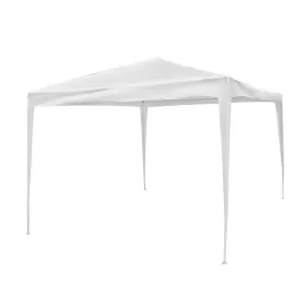 Pavėsinė pergola Gazebo Rafija Plienas 300 x 300 x 240 cm Balta
