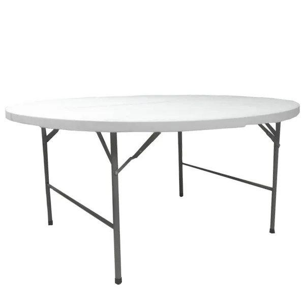 Taitettava Pöytä Valkoinen HDPE 154 x 154 x 74 cm
