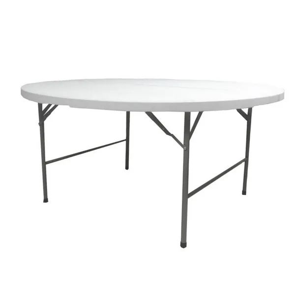 Taitettava Pöytä Catering Valkoinen 122 x 122 x 74 cm