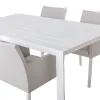 Ruokapöytä Io Valkoinen Alumiini 180 x 100 x 75 cm