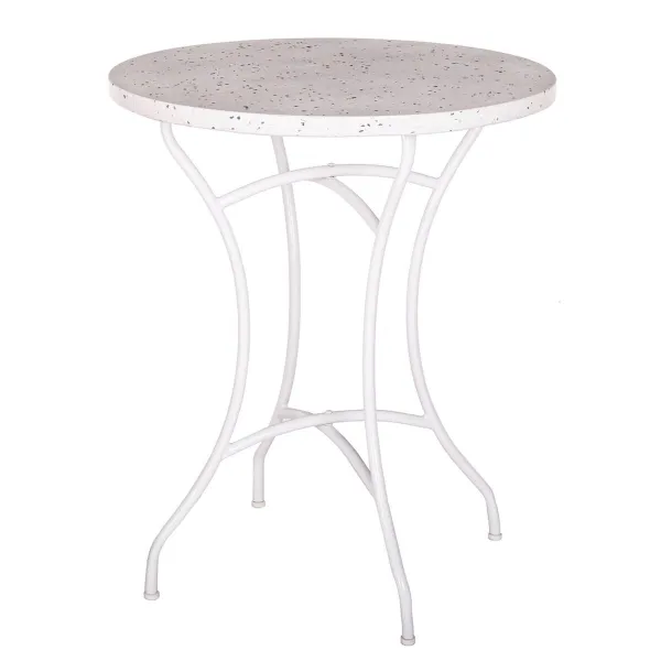Galds Terrazzo Galds Balts 60 x 60 x 72 cm