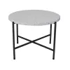 Šoninis staliukas Terrazzo Juoda 60 x 60 x 45 cm