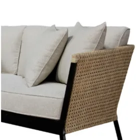 Sodo sofa Niva Juoda Aliuminis 171 x 81 x 72,5 cm