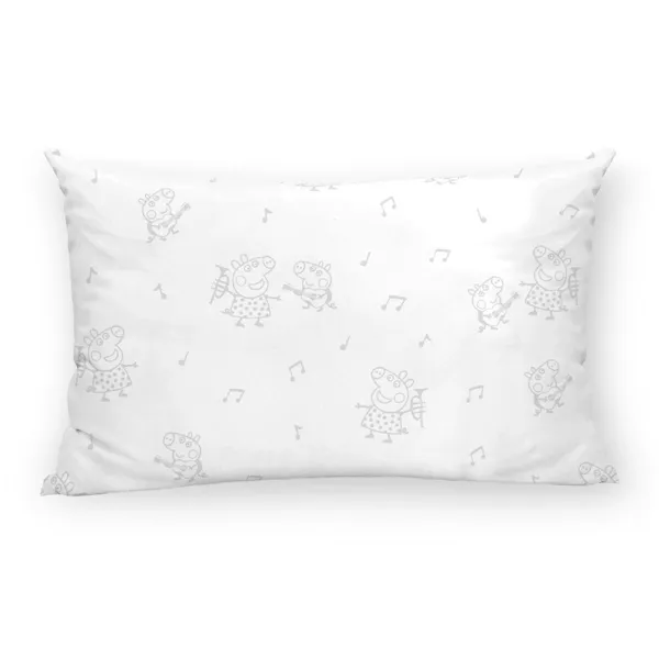 Pillowcase Peppa Pig Grey Multicolour 175 Threads 30 x 50 cm 100% cotton