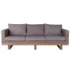 Sodo sofa Patsy Pilka Aliuminis Rotangas Akacija 220 x 89 x 64,50 cm