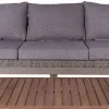 Sodo sofa Patsy Pilka Aliuminis Rotangas Akacija 220 x 89 x 64,50 cm