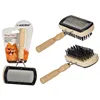 Dog Brush Brown Grey 10 x 17 x 5 cm Double (12 Units)