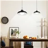 Ceiling Light Lumisky WAREN Black Metal Modern