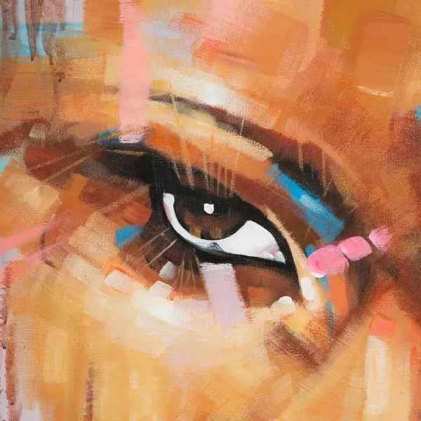Полотно SEMANA Этническая женщина 100 x 3,5 x 100 cm лицо