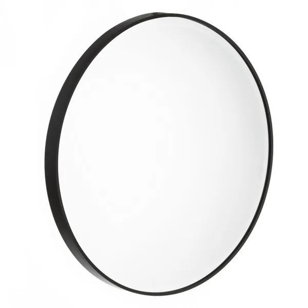 Wall mirror Black Aluminium Crystal 80 x 4 x 80 cm