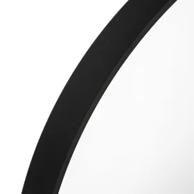 Sieninis veidrodis Juoda Aliuminis Stiklas 80 x 4 x 80 cm