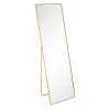 Laisvai stovintis veidrodis Auksinis Aliuminis Stiklas 50 x 2,5 x 160 cm