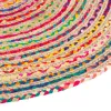 Paklājs 120 x 120 x 1 cm Daudzkrāsains Džuts