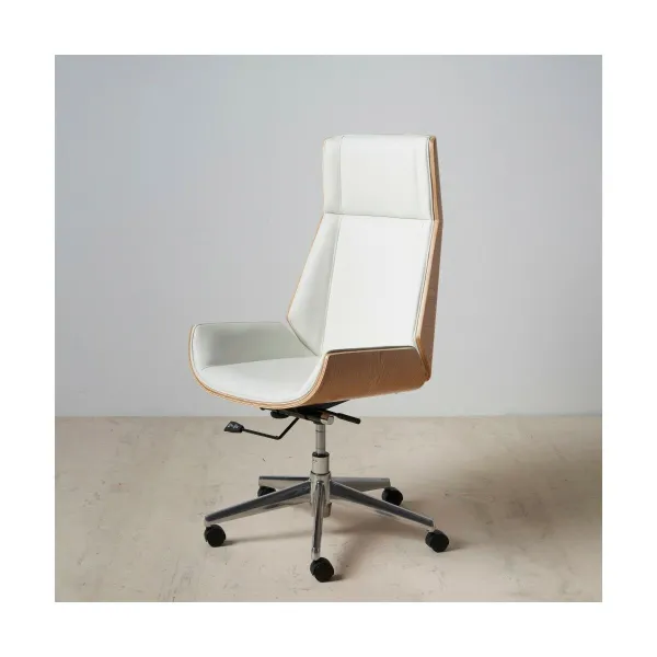 Fotelis Balta Natūralus Geležis 100 % Poliuretanas 65 x 66 x 108,5 cm