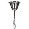 Pakabinamas apšvietimas 82 x 82 x 34,3 cm Stiklas Metalinis Sidabras
