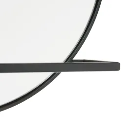 Sieninis veidrodis Juoda 90 x 10 x 50 cm