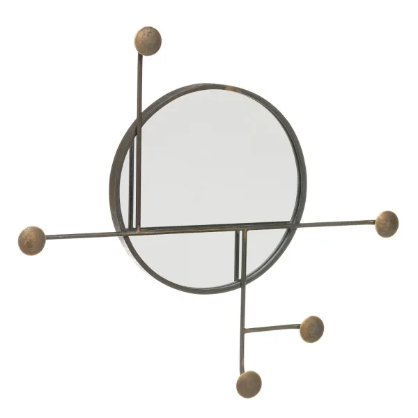 Wall mounted coat hanger 71 x 7 x 65 cm Metalli