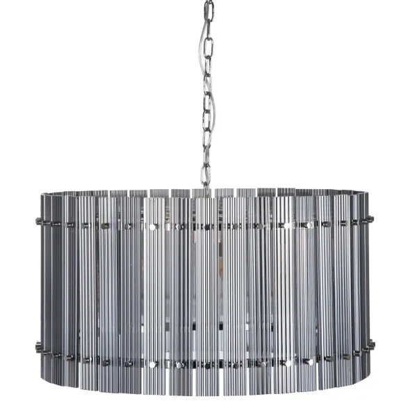 Kattolamppu 76 x 76 x 39 cm Kristalli Metalli Hopea
