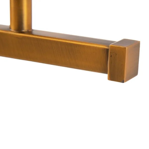 Sieninė lempa 60 x 20 cm Stiklas Auksinis Metalinis