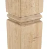 Nightstand Natural Mindi wood 50 x 32 x 72 cm