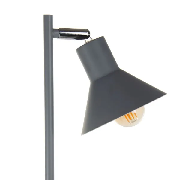 Floor Lamp 15,5 x 15,5 x 143 cm Grey Metal