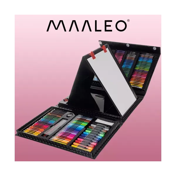Maalikomplekt kohvris - 208 osa Maaleo 21645