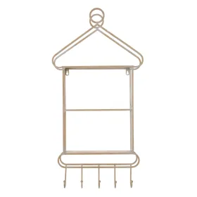 Plaukti 43 x 13 x 84 cm Dabisks Metāls Balts